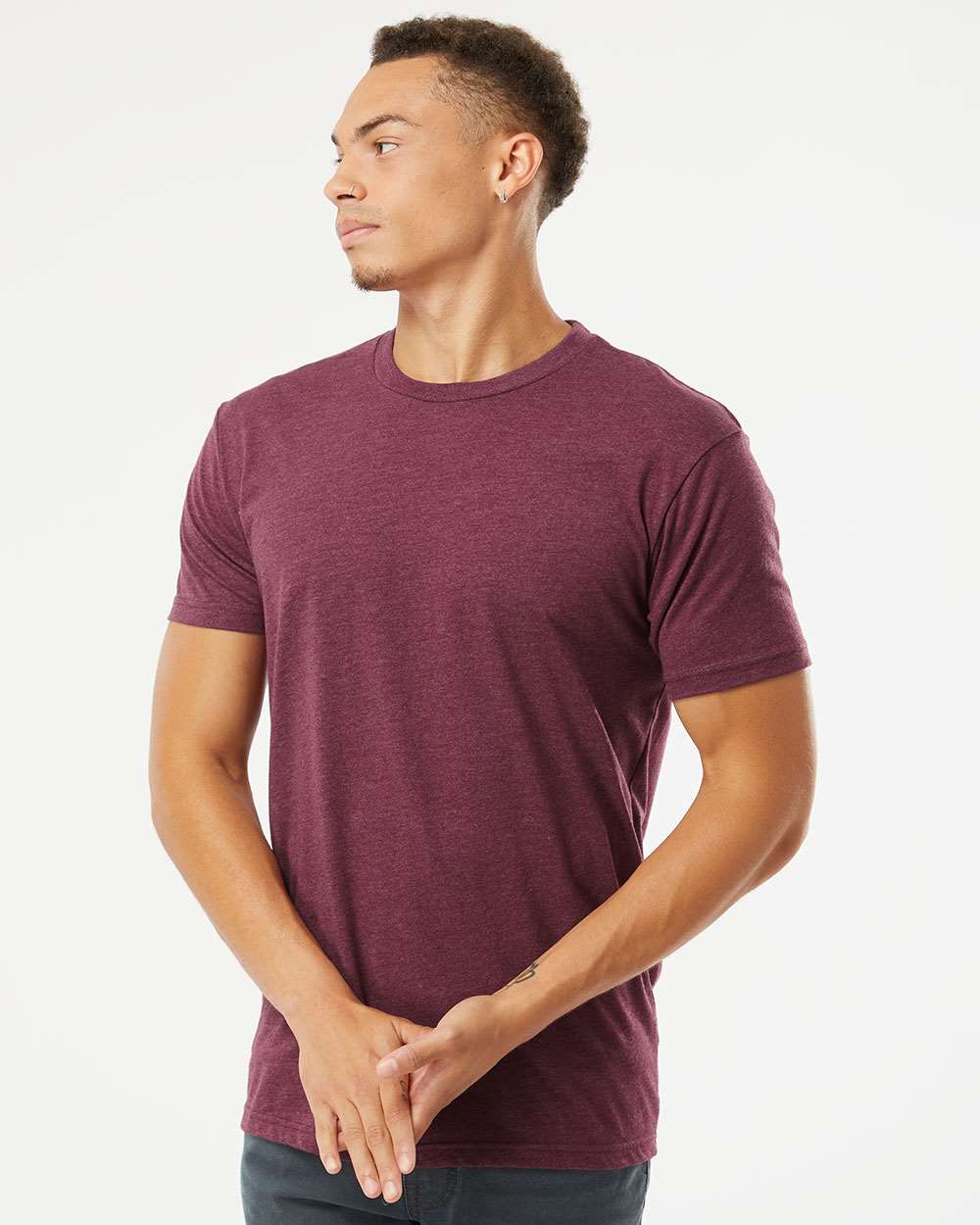 Next Level 6210, T-Shirts - Premium, Heather Maroon