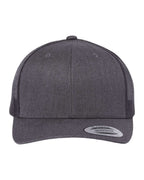 YP Classics 6606, Retro Trucker Cap, Dark Heather Grey
