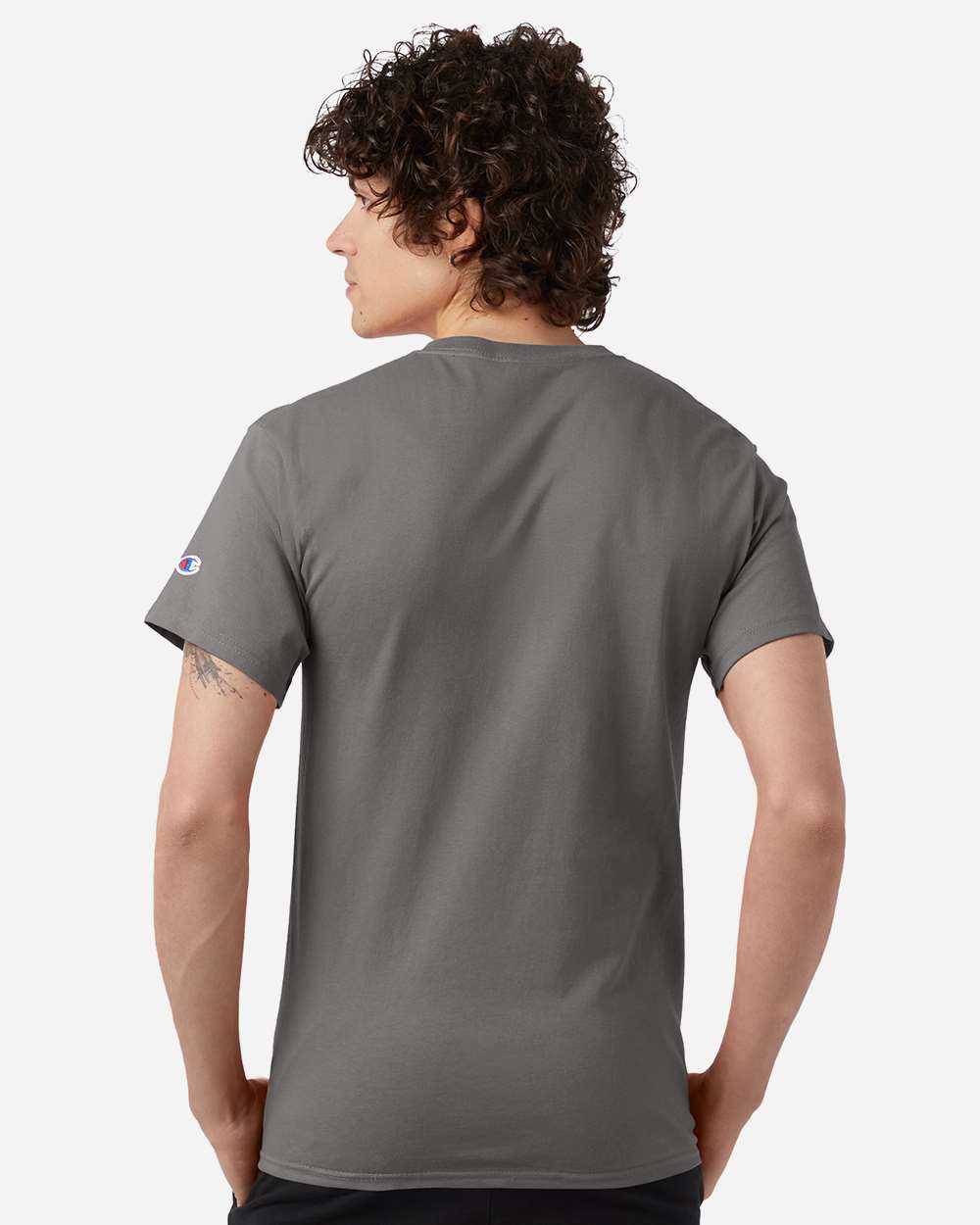 Champion T425, Unisex Classic T-shirt, Stone Grey