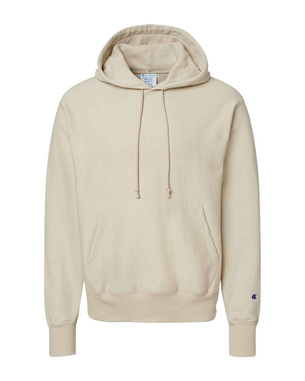 Champion S101, Unisex Reverse Weave Hooded Sweatshirt, Sand
