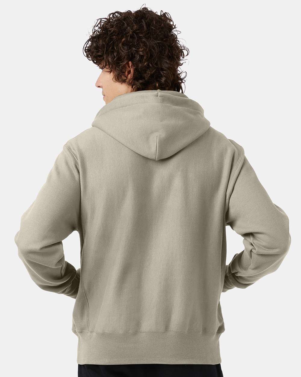 Champion S101, Unisex Reverse Weave Hooded Sweatshirt, Sand