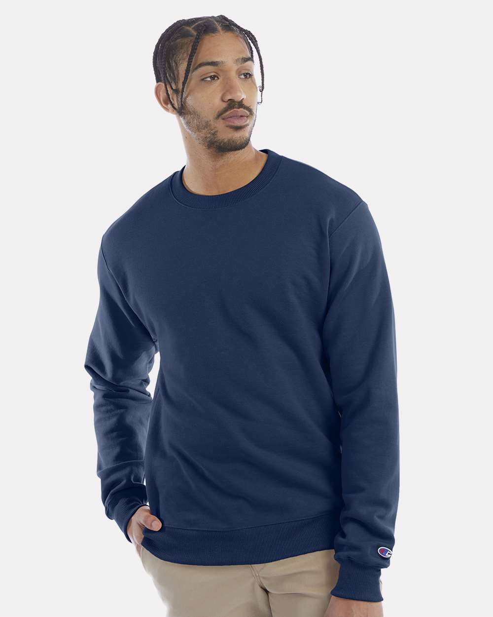 Champion S600, Unisex Powerblend Crewneck Sweatshirt, Late Night Blue