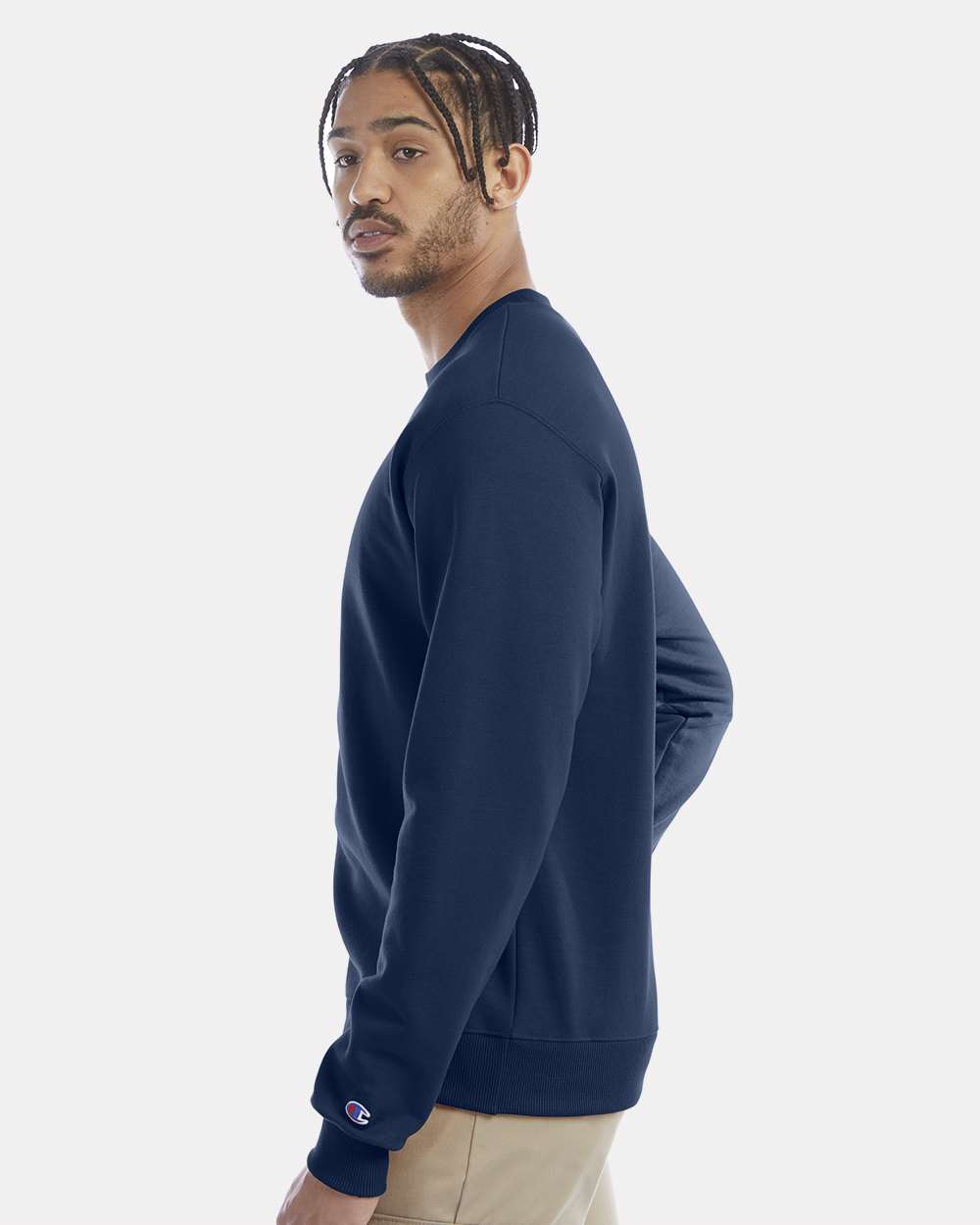 Champion S600, Unisex Powerblend Crewneck Sweatshirt, Late Night Blue