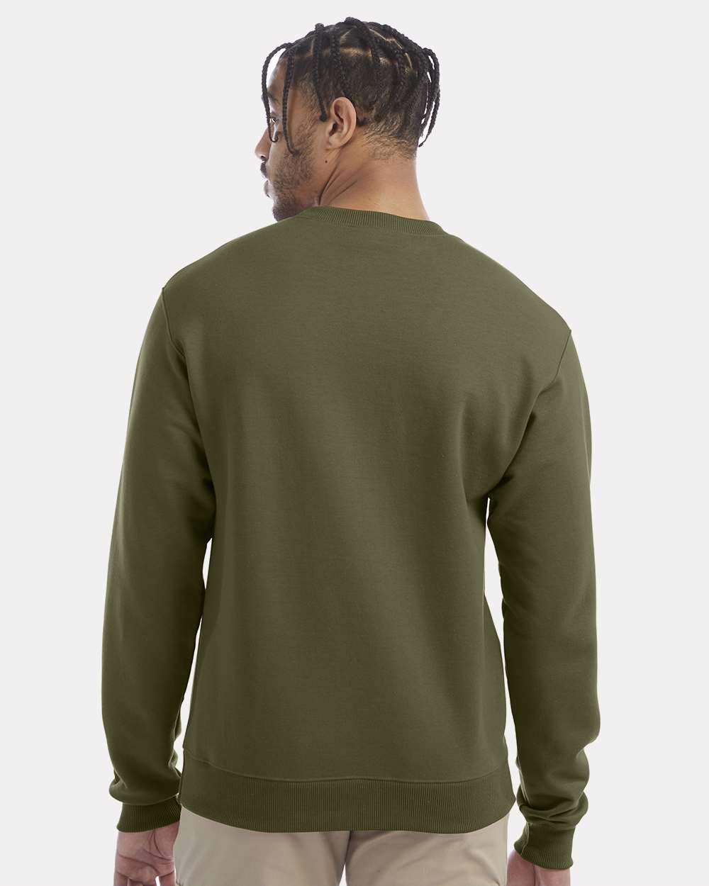 Champion S600, Unisex Powerblend Crewneck Sweatshirt, Fresh Olive