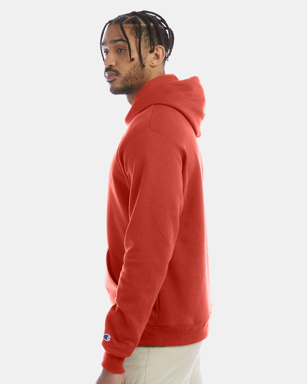 Champion S700, Unisex Powerblend Hooded Sweatshirt, Red River Clay