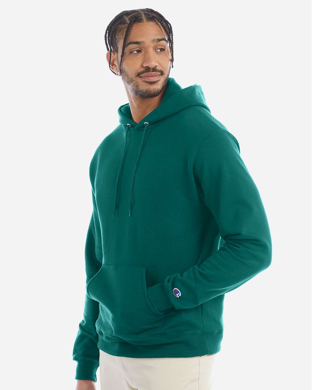 Champion S700, Unisex Powerblend Hooded Sweatshirt, Emerald Green
