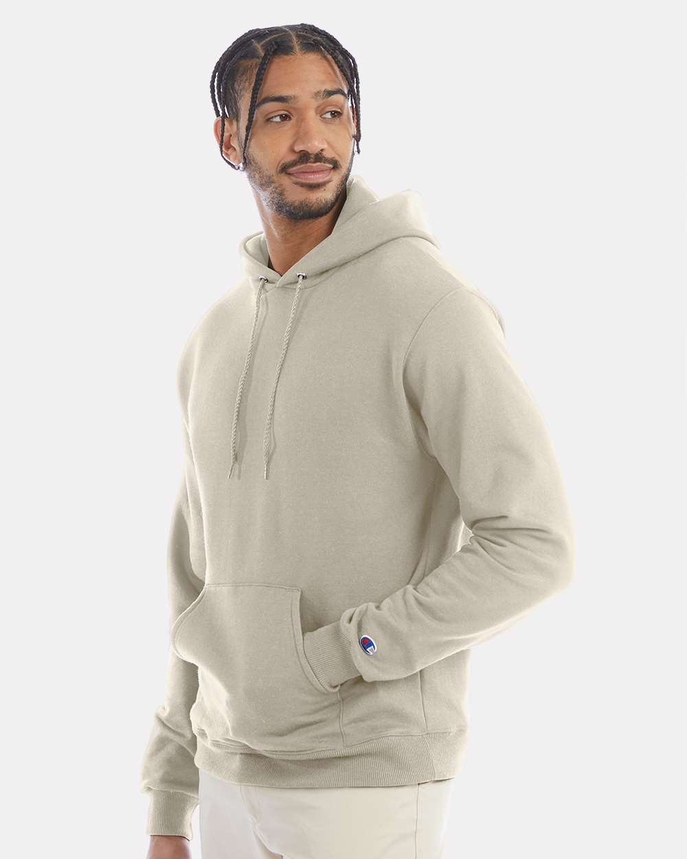 Champion S700, Unisex Powerblend Hooded Sweatshirt, Sand