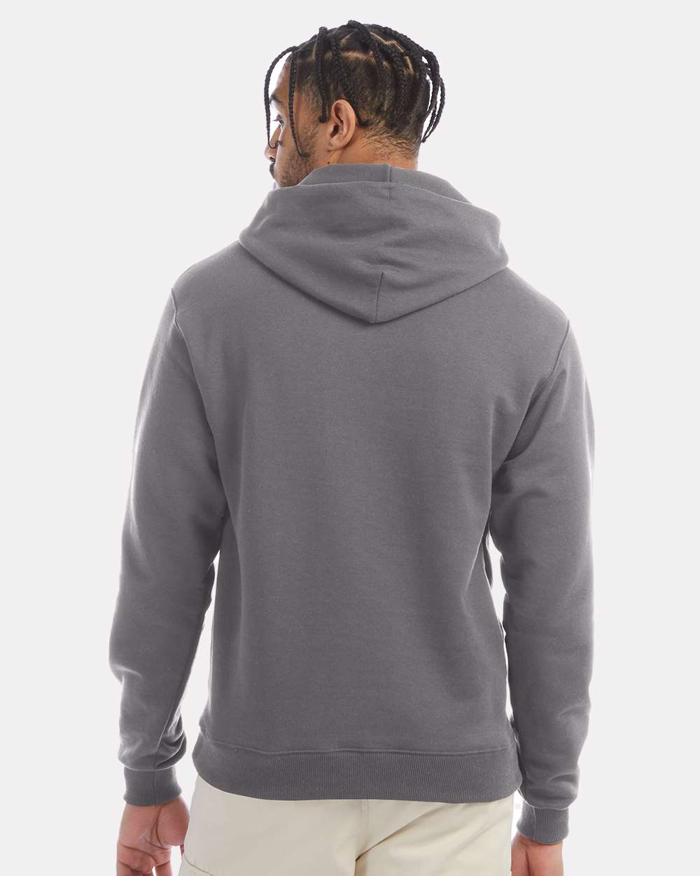 Champion S700, Unisex Powerblend Hooded Sweatshirt, Stone Grey