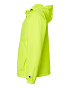 Champion CO200, Unisex Packable Anorak Jacket, Safety Green