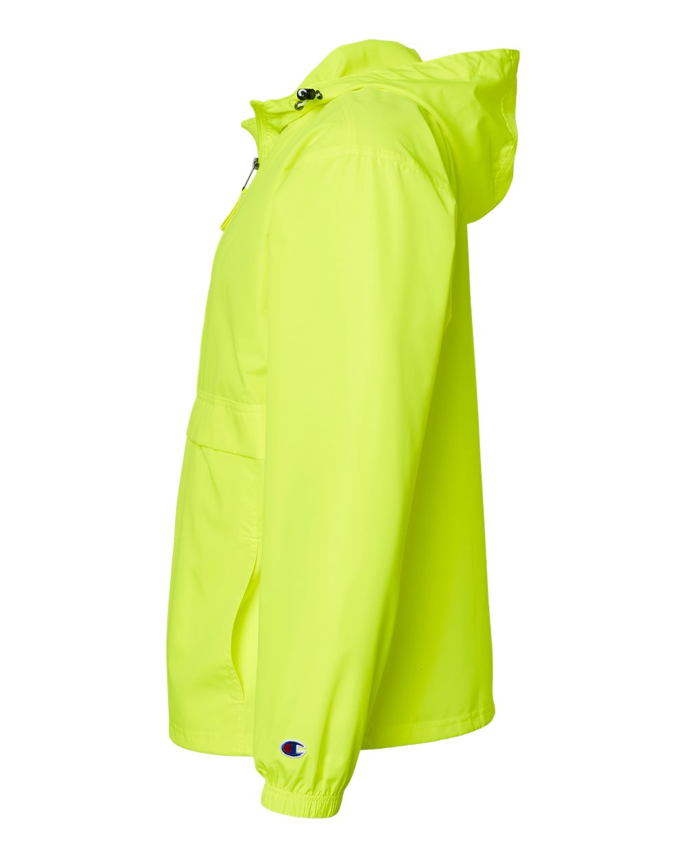 Champion CO200, Unisex Packable Anorak Jacket, Safety Green