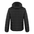 CX2 L00980, - Glacial - Men's Puffy Jacket With Detachable Hood, Black