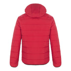 CX2 L00980, - Glacial - Men's Puffy Jacket With Detachable Hood, Red