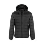 CX2 L00981, - Glacial - Ladies Puffy Jacket With Detachable Hood, Black