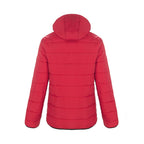 CX2 L00981, - Glacial - Ladies Puffy Jacket With Detachable Hood, Red