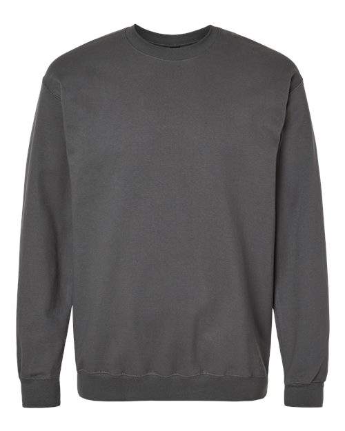 Gildan SF000, Unisex Softstyle Midweight Crewneck Sweatshirt, Charcoal