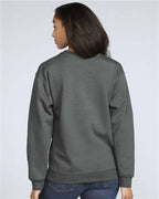 Gildan SF000, Unisex Softstyle Midweight Crewneck Sweatshirt, Charcoal