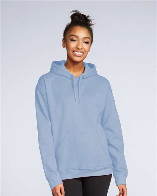 Gildan SF500, Unisex Softstyle Midweight Hooded Sweatshirt, Stone Blue