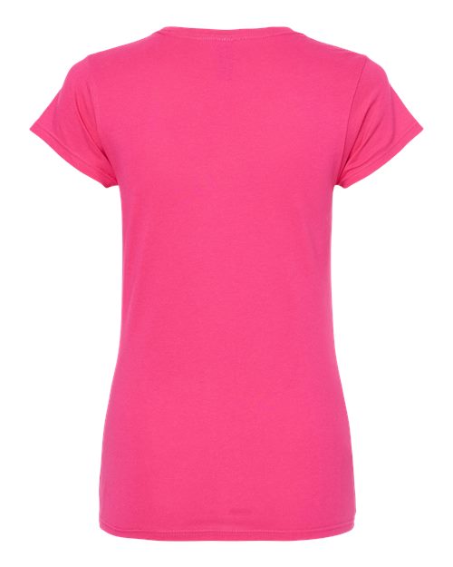 Gildan 64000L, Women's Softstyle T-shirt, Heliconia
