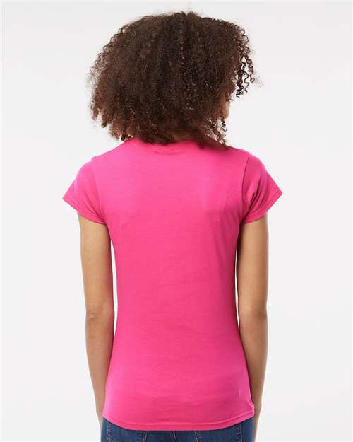 Gildan 809, 64000l Women's Softstyle T-shirt, Heliconia