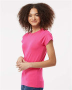 Gildan 809, 64000l Women's Softstyle T-shirt, Heliconia