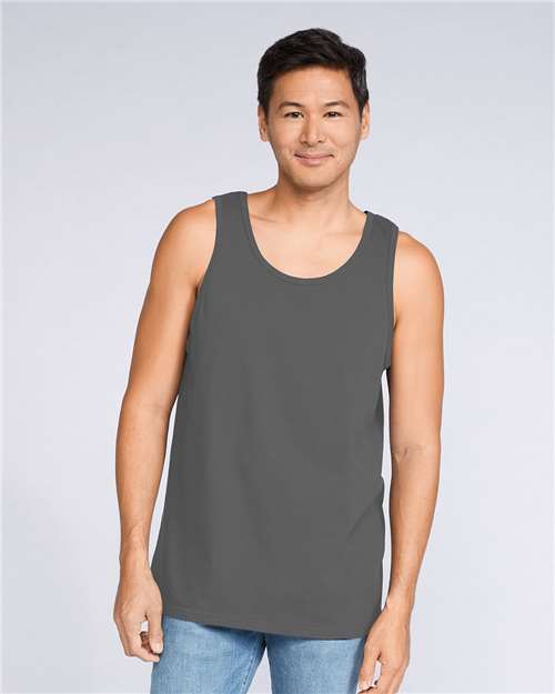 Gildan 10480, 64200 Unisex Softstyle Tank Top, Charcoal