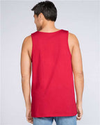 Gildan 10480, 64200 Unisex Softstyle Tank Top, Red