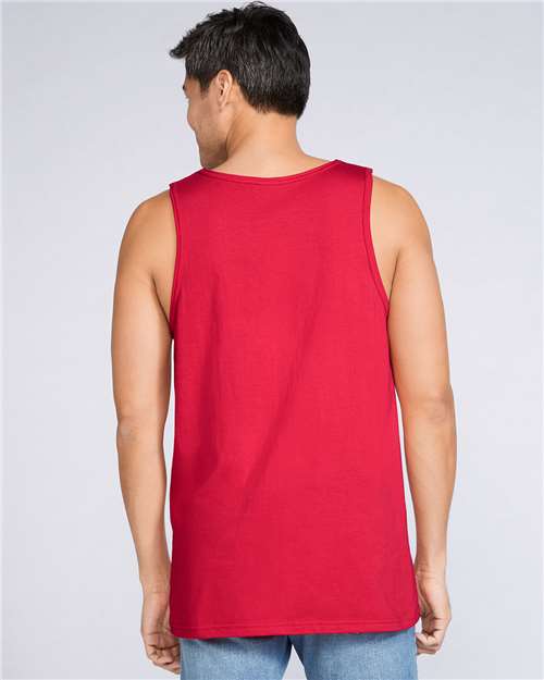Gildan 10480, 64200 Unisex Softstyle Tank Top, Red