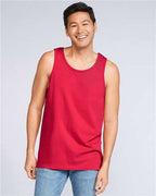 Gildan 10480, 64200 Unisex Softstyle Tank Top, Red
