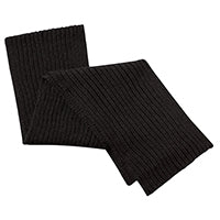 Acrylic 9Z650M, Oversized Scarf, Chunky Rib Knit, Approximate Dimensions:, (length X Width), 76" X 8" - 193cm X 20.5, Black