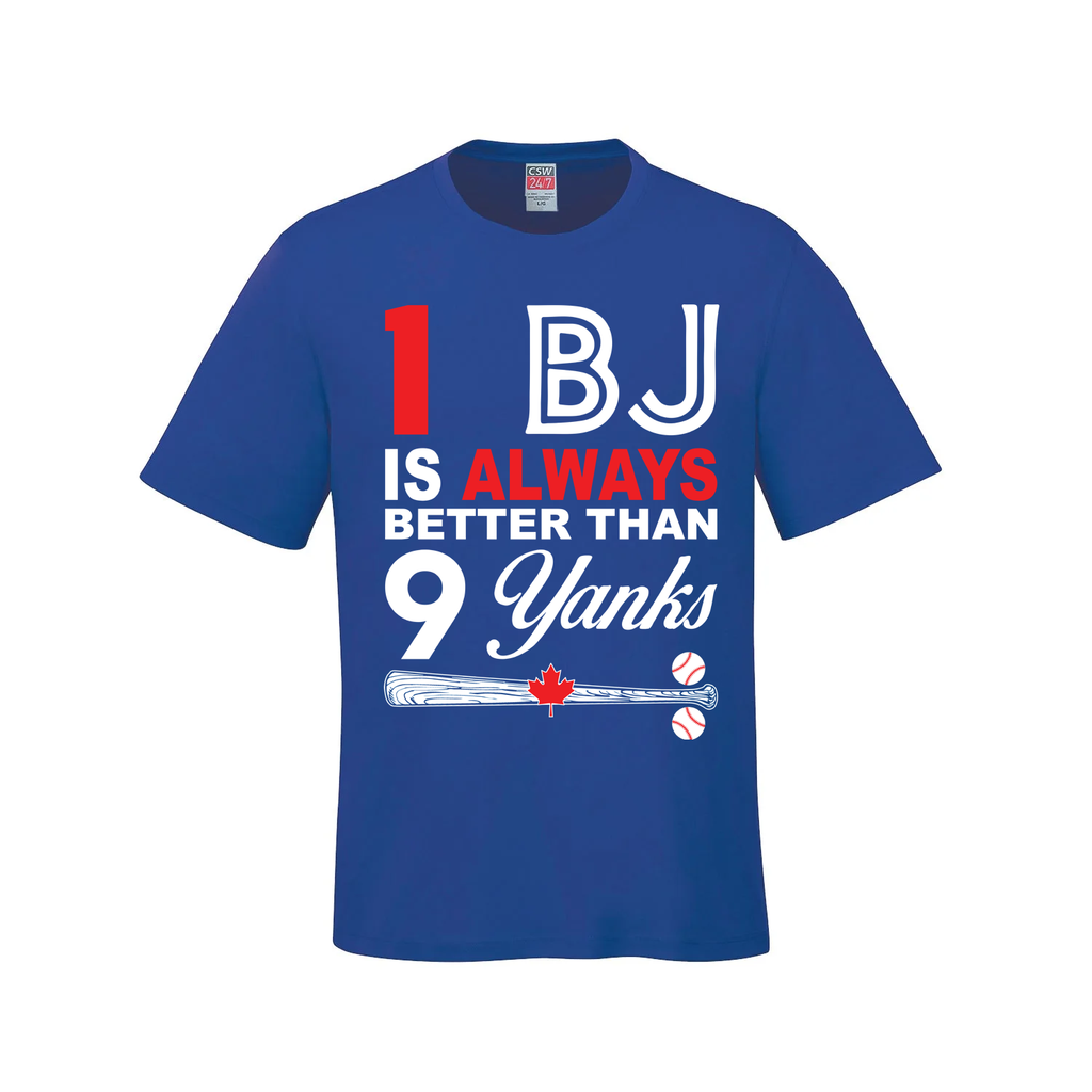 1 BJ is Always Better Than 9 Yanks – The Ultimate Rivalry Tee