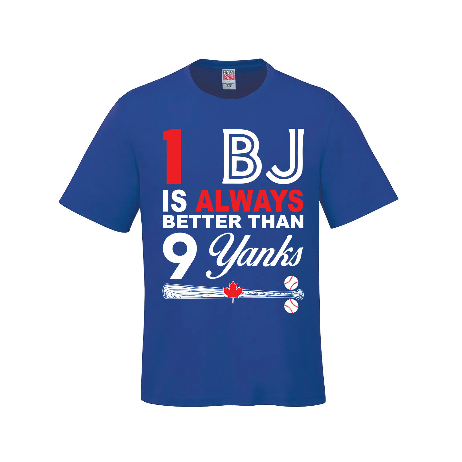 1 BJ is Always Better Than 9 Yanks – The Ultimate Rivalry Tee