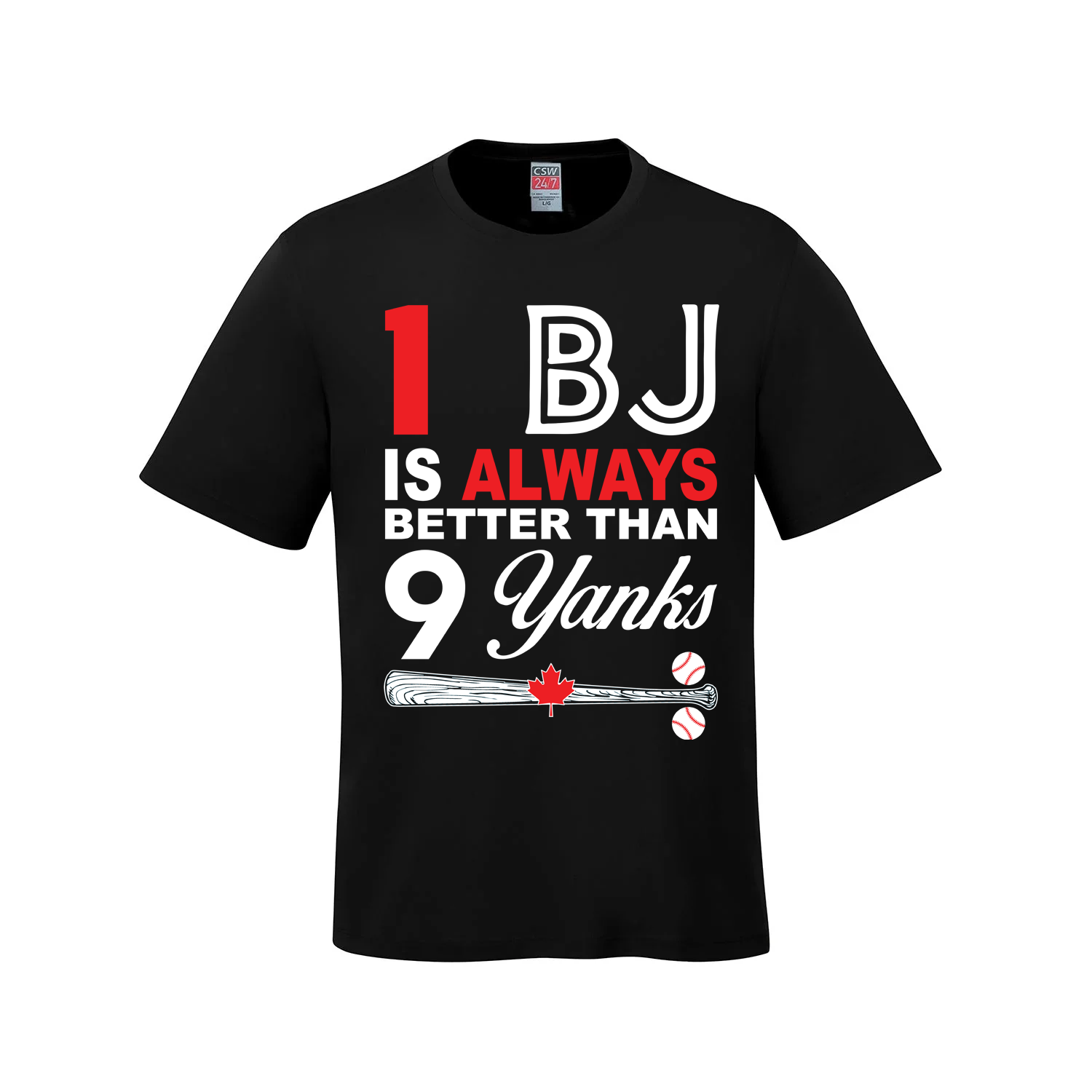 1 BJ is Always Better Than 9 Yanks – The Ultimate Rivalry Tee