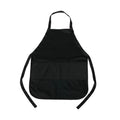 CX2 A09220, - Hospitality - Cotton Full Length Apron, Black