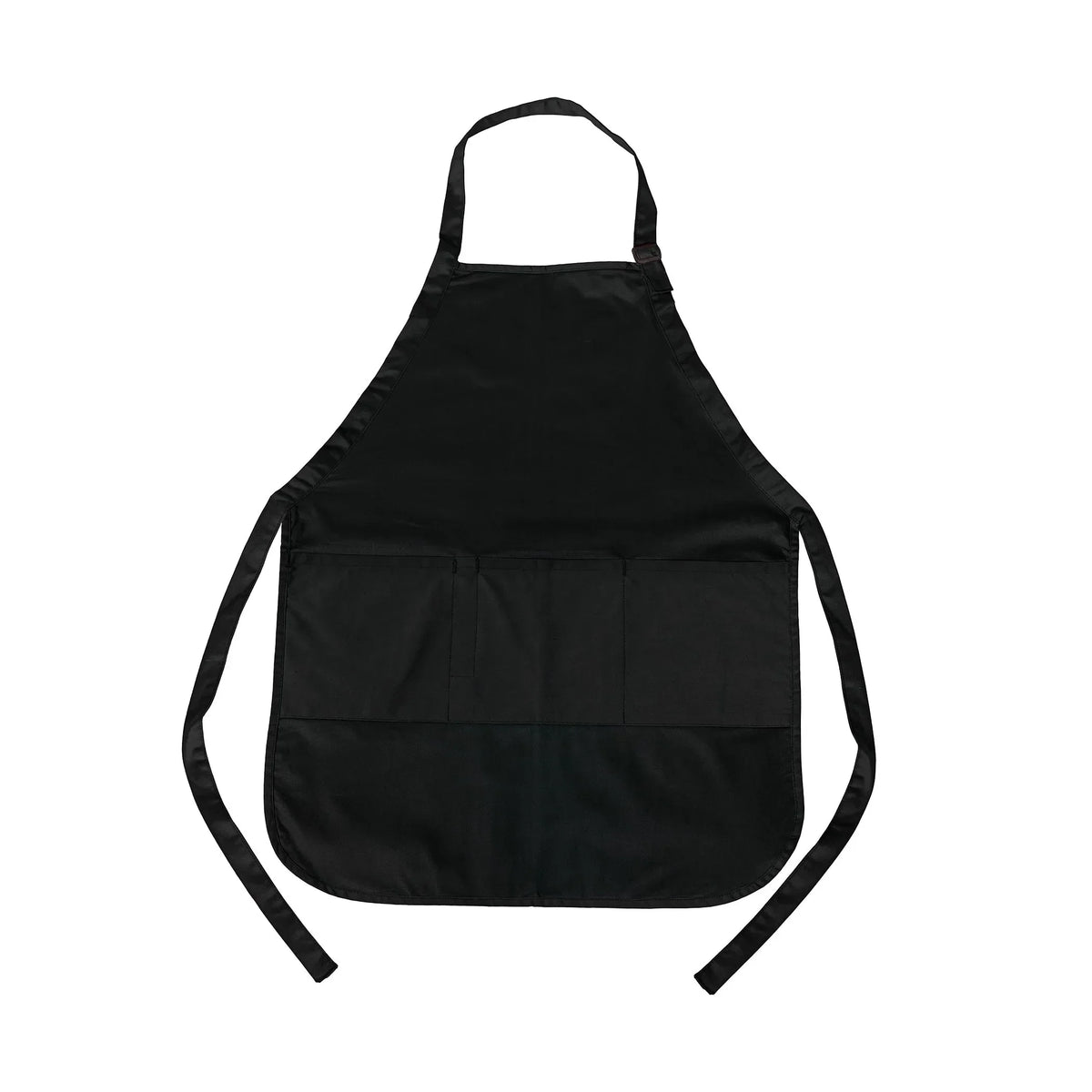 CX2 A09220, - Hospitality - Cotton Full Length Apron, Black