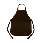 CX2 A09220, - Hospitality - Cotton Full Length Apron, Brown