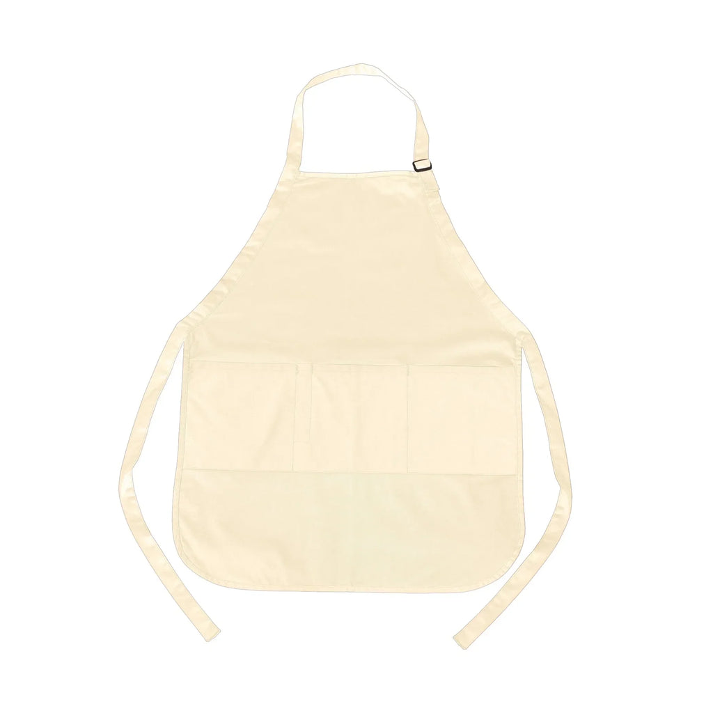 CX2 A09220, - Hospitality - Cotton Full Length Apron, Natural