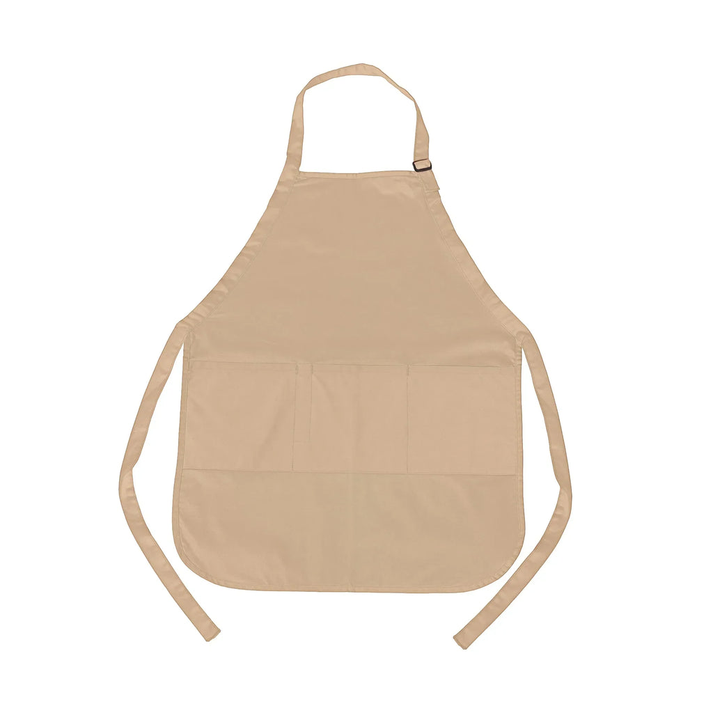 CX2 A09220, - Hospitality - Cotton Full Length Apron, Sand