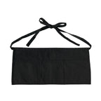 CX2 A09225, - Cafe - Cotton Waist Apron, Black