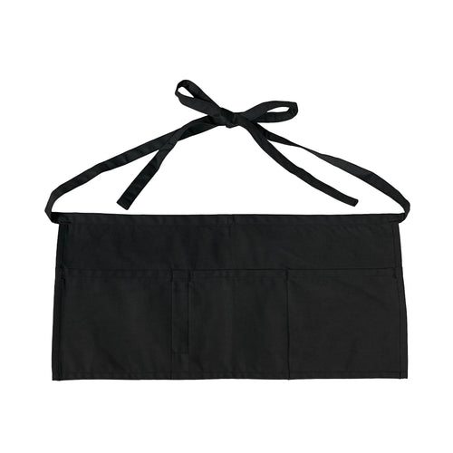 CX2 A09225, - Cafe - Cotton Waist Apron, Black