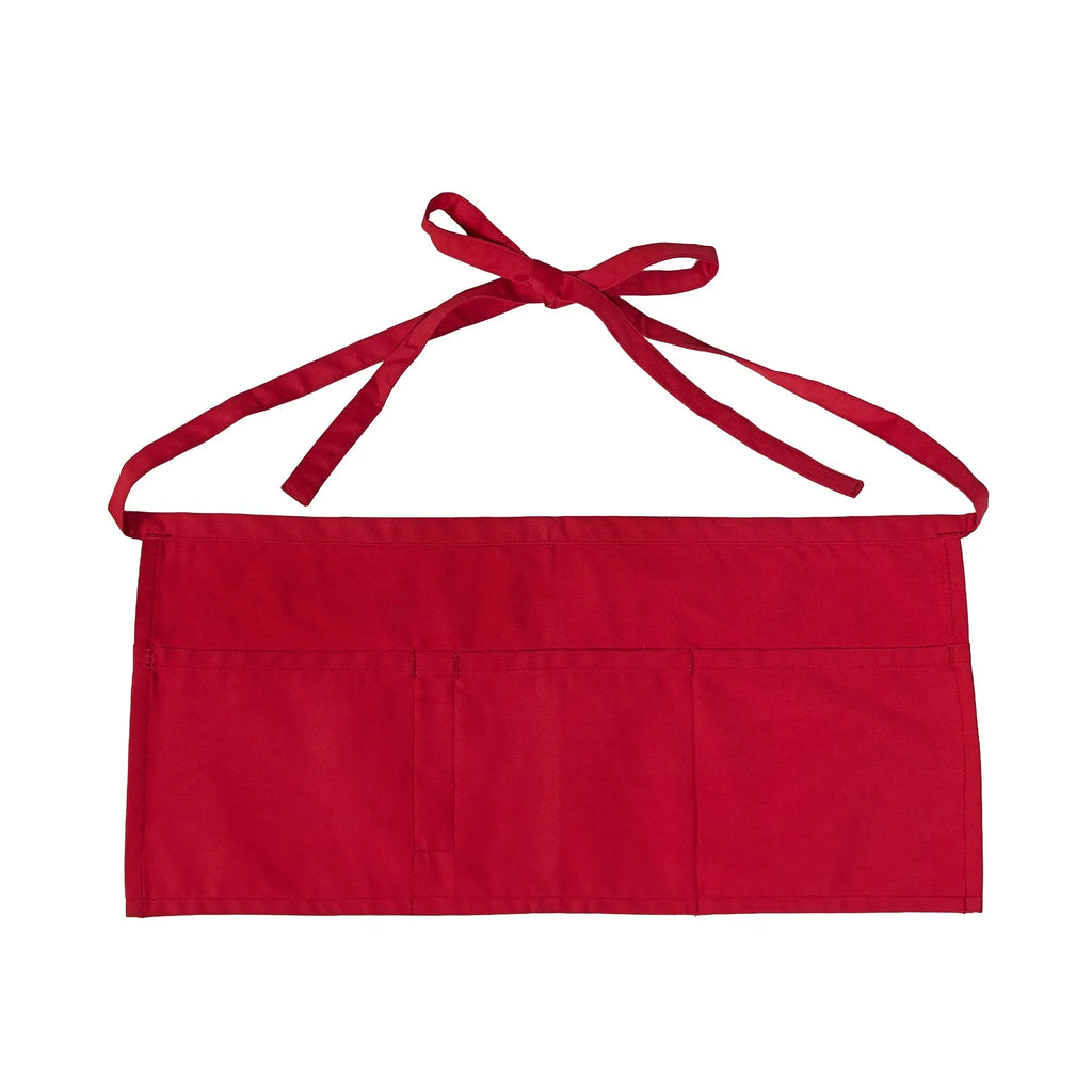 CX2 A09225, - Cafe - Cotton Waist Apron, Red