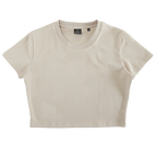 AXISM 7013, Woman Dri Ease Crop Top, Almond