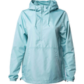 INDEPENDENT EXP54LWP, Lightweight Pullover Windbreaker Anorak Jacket, Aqua