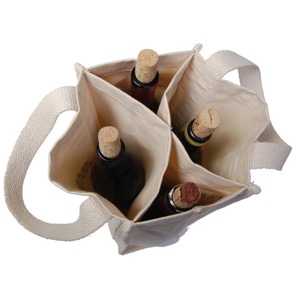 Ecorite B3795, – Cotton 4 Bottle Tote, Default