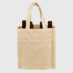 Ecorite B3800, – Cotton Canvas 6 Bottle Tote, Default
