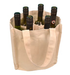Ecorite B3800, – Cotton Canvas 6 Bottle Tote, Default