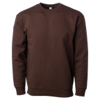 INDEPENDENT IND3000-P3, Ind3000 - Men's Heavyweight Crew Neck (white), Brown