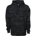 INDEPENDENT SS4500-P2, Ss4500 - Midweight Hooded Pullover Sweatshirt (blue Aqua, Bone, Brown), Black Camo