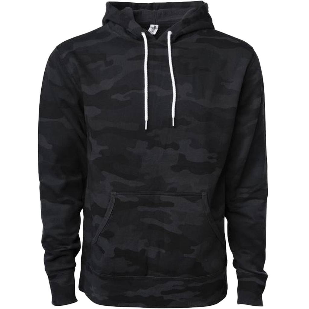 INDEPENDENT AFX90UN-P1, Afx90un - Unisex Pullover Hooded Sweatshirt (colors A-c), Black Camo