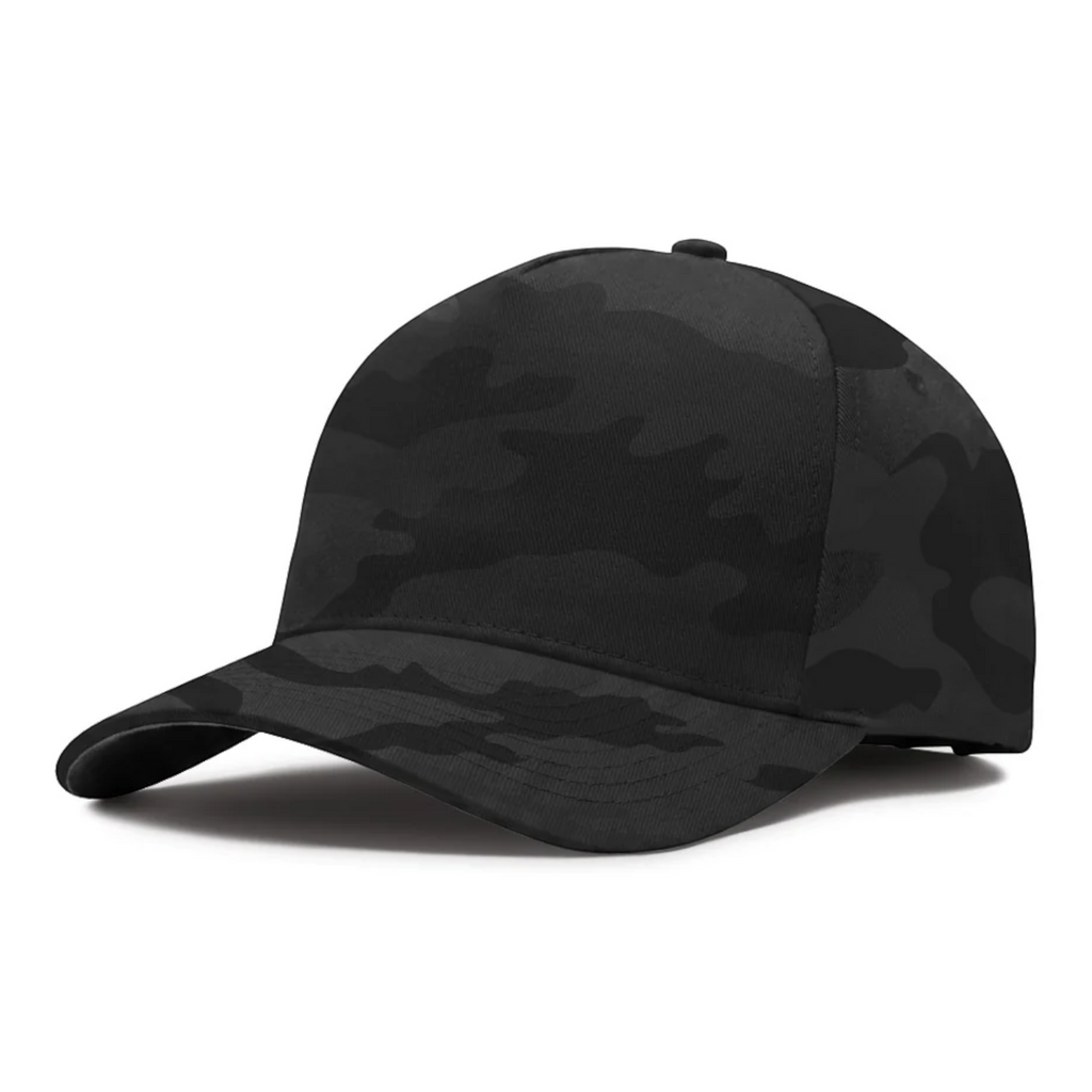 Independent Trading Co. INDHAT5P, Five Panel Classic Twill Snapback Hat, White Deadwood Tree Camo