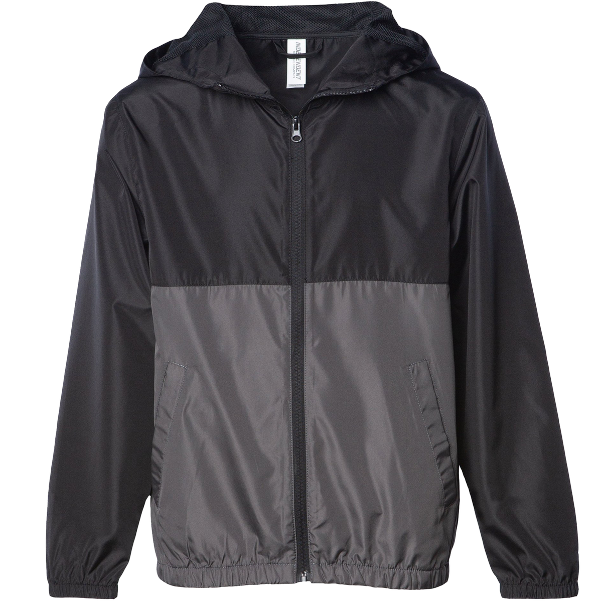 INDEPENDENT EXP24YWZ, Youth Lightweight Windbreaker Jacket, Black Graphite